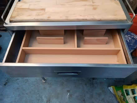Photo of free Metal Butcher's Trolly With Draw and Chopping Board (Hanover BN2) #3
