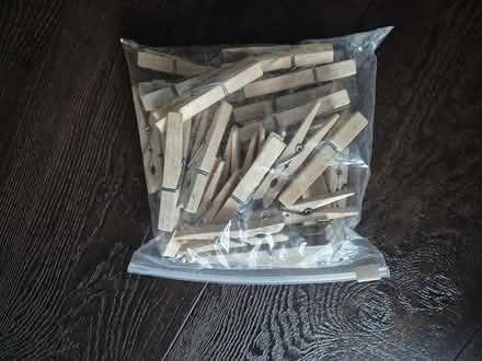 Photo of free Bag of wooden clothes pegs (Colchester CO2 7) #1