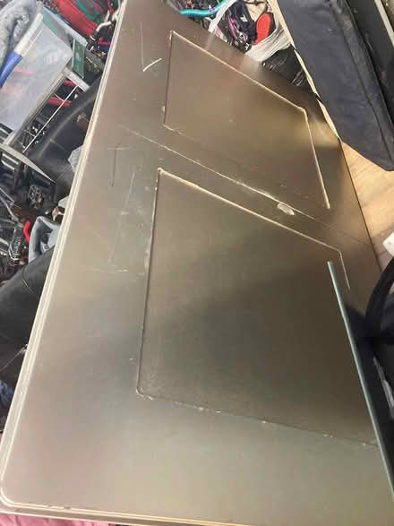 Photo of free Large kitchen table 3 chairs (Near holy cross in Worcester) #2