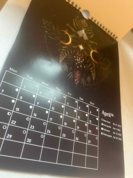 Photo of free 2025 dark forest lunar calendar (Belle vue Shrewsbury) #2