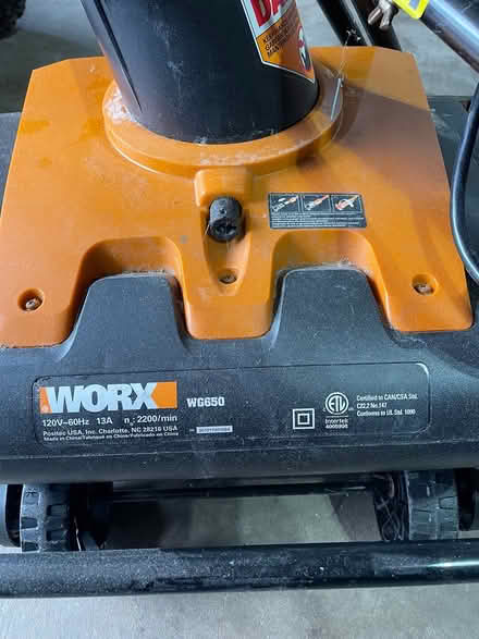 Photo of free WORX Snow Blower (Woodbridge, VA) #1
