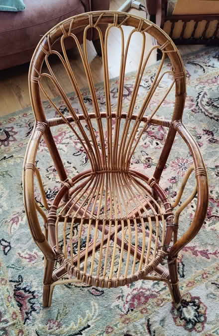 Photo of free Lone wicker type chair (Garstang PR3) #1