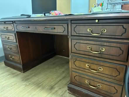 Photo of free Executive desks & file cabinet (Hackensack near County Bldg) #2