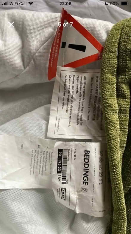 Photo of free Green cover for IKEA Beddinge sofa bed (Overton LL13) #1