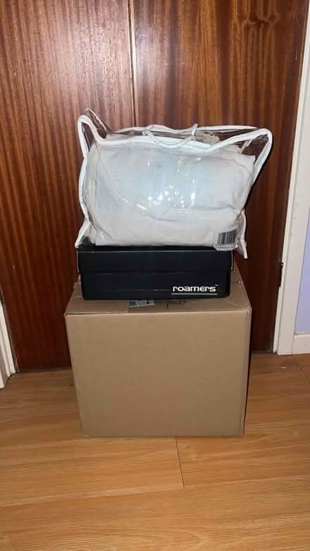 Photo of free Shoes, trousers, curtains & box of misc items (Shenley Lodge MK5) #3