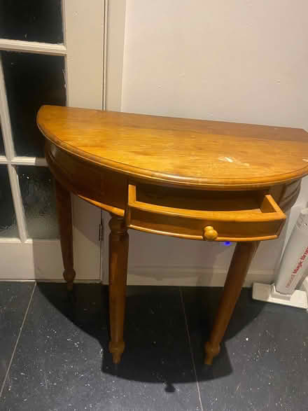 Photo of free Half moon table (Marks Gate RM6) #1