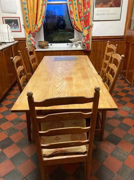 Photo of free Kitchen table and 6 chairs (Sundays Well Cork) #1