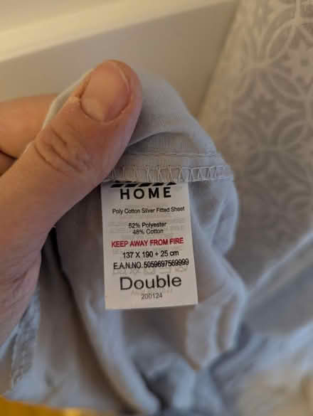 Photo of free Clean Double bed sheet (AL1 Fleetville) #2