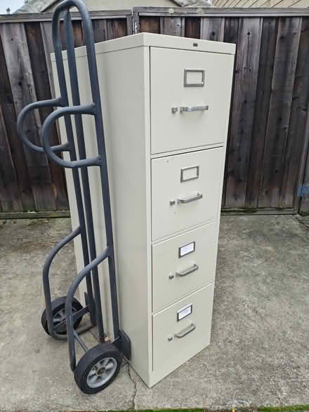 Photo of free 4 Drawer Metal File Cabinet (Livermore - North) #1