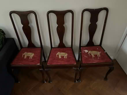 Photo of free 3 antique 1920s chairs (Trumpington Ward CB2) #1
