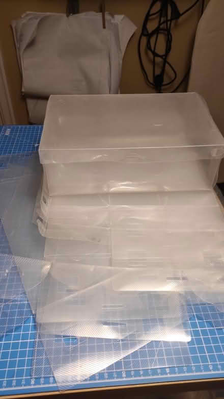 Photo of free plastic storage boxes (Orchard Brae/Comely Bank EH4) #1