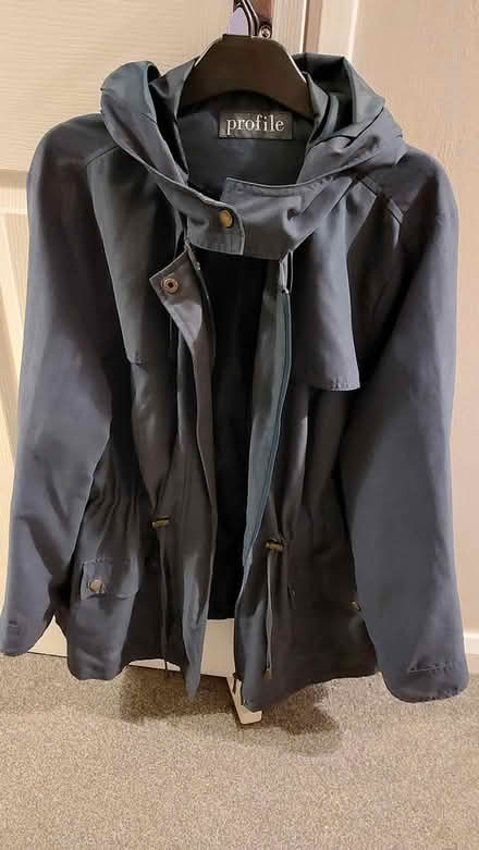 Photo of free Woman's navy hooded jacket (St Albans Jersey Farm AL4) #1