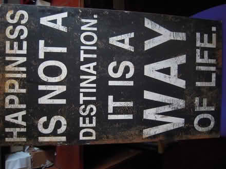 Photo of free Wood sign of Happiness (Maidenhead SL6) #1