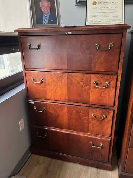 Photo of free Executive desks & file cabinet (Hackensack near County Bldg) #3