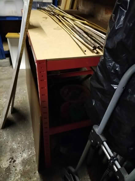 Photo of free 2 Red 1 Blue Metal Shelving Units (Hilsea Portsmouth PO2) #3