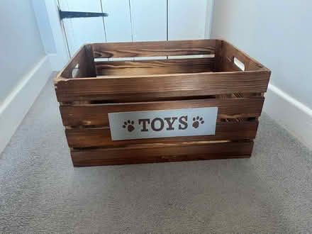 Photo of free Wooden Dog Toy Box (OX14) #1