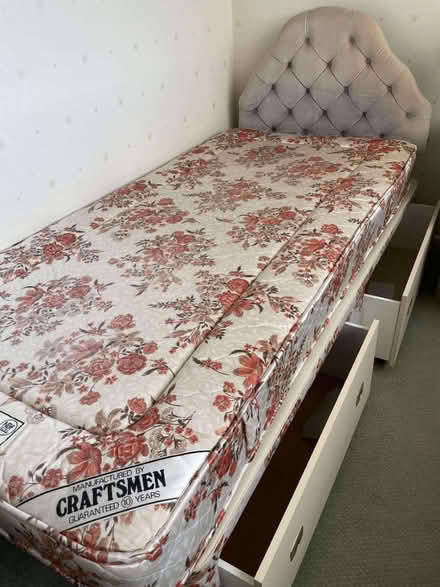 Photo of free Single bed & headboard (Great Sutton CH66) #1