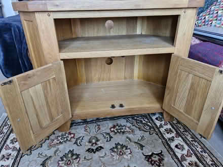 Photo of free Solid wood tv stand with cupboard space (Bridlington YO16) #2