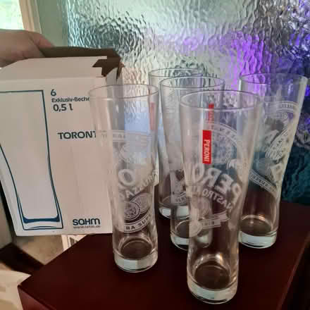 Photo of free 5x half-litre Peroni glasses (Purbrook) #1