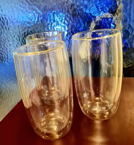 Photo of free Large Scandi double wall glasses (Purbrook) #1