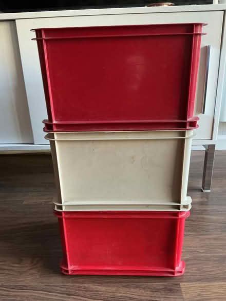 Photo of free Curver Stackable Storage Crates (3) (Ware SG12) #1