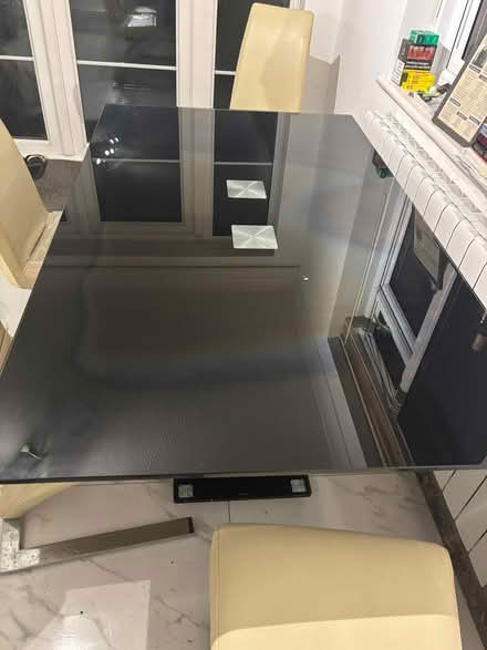 Photo of free Glass table and 4 chairs (TN26) #3
