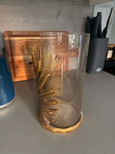 Photo of free Glass and gold candle holder (L16 Childwall) #2