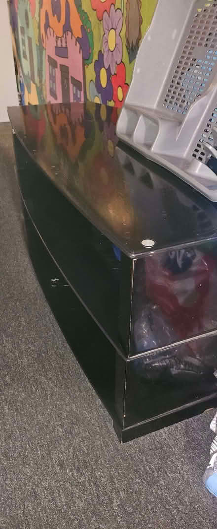 Photo of free Black glass coffee table (Blacklands TN34) #1