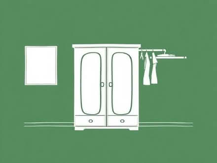 Photo of Wardrobe or Storage Unit: White/cream (can be wall-hanging) (Wolverton MK12) #1