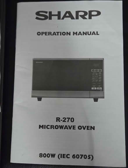 Photo of free Sharp microwave (Near Fairlands, Stevenage, SG2) #2