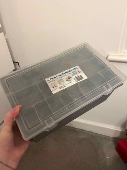 Photo of free plastic organiser box (SK1, central stockport) #1