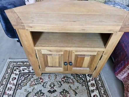 Photo of free Solid wood tv stand with cupboard space (Bridlington YO16) #1