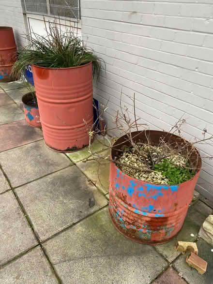 Photo of free 9 FREE Barrel Planters (Chorlton Road, M16) #2