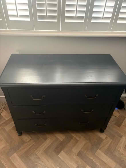 Photo of free Black chest of Drawers (Emerson Park RM11) #1