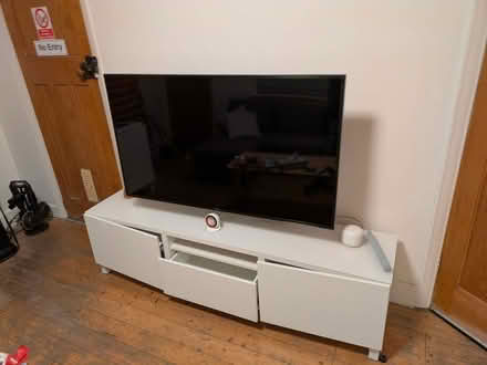Photo of free IKEA TV unit with glass top (Fairfield LA1) #2