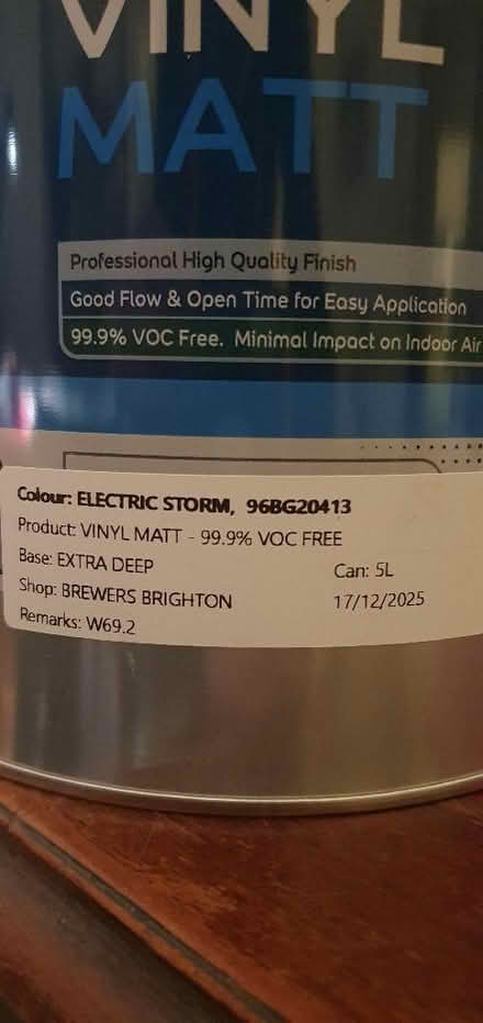 Photo of free Blue interior wall paint (Hartington Road BN2) #1