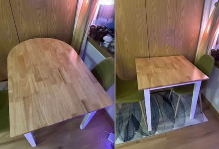 Photo of free Sturdy 30" Bamboo Expandable Table (University District) #1