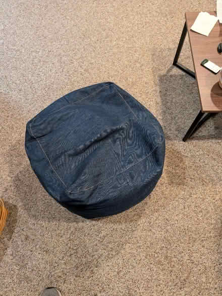 Photo of free Small Blue Denim Bean bag chair (Buckingham, PA 18902) #2