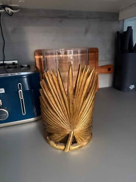 Photo of free Glass and gold candle holder (L16 Childwall) #1