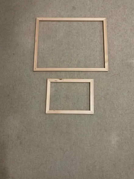 Photo of free 2 wooden frames, previously covered in canvas for painting (Leckhampton GL53) #1