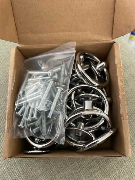 Photo of free X20 new Chrome drawer ring pulls (GU29) #2