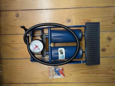 Photo of free Double barreled foot pump (West Bergholt, CO6) #1