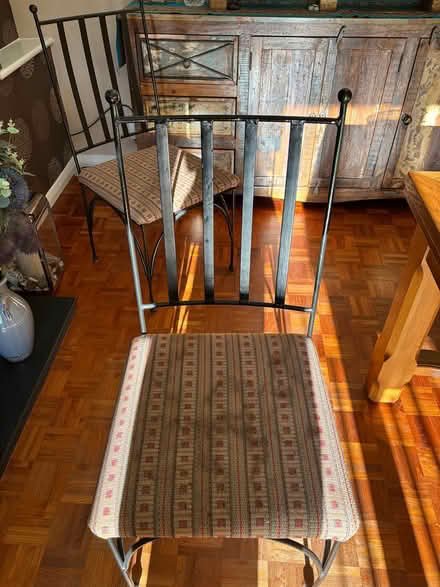 Photo of free 6x metal dining chairs (Cobham, KT11) #2