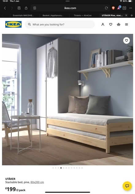 Photo of free Stackable Utaker twin beds from Ikea. (Moortown LS17) #1