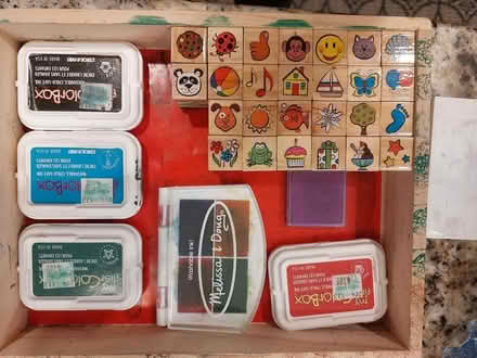 Photo of free Small stamps and 7 ink pads (downers grove) #2