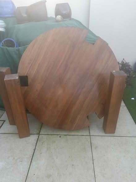 Photo of free Circular solid wooden table (Dublin 15) #1