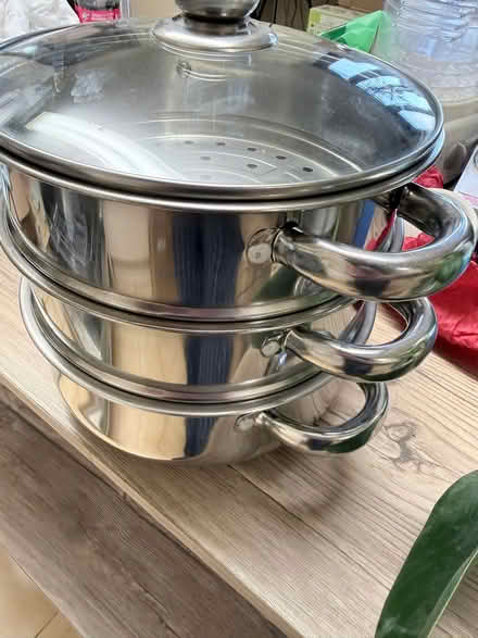 Photo of free Stainless Steel 3 Tier Hob Steamer (St Austell, PL25) #1