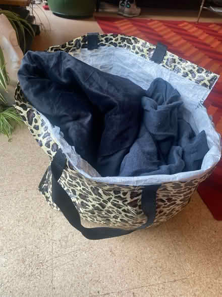 Photo of free Bag of black fabric (Deptford/Greenwich SE8) #1