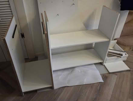 Photo of free White melamine corner desk (Frimley) #4
