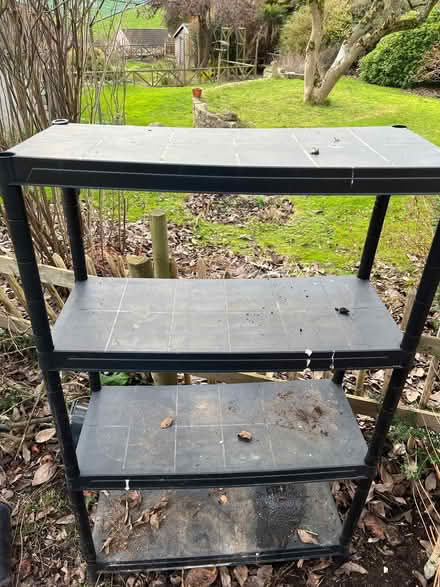 Photo of free Plastic shelving for shed/garage (Shoscombe) #1